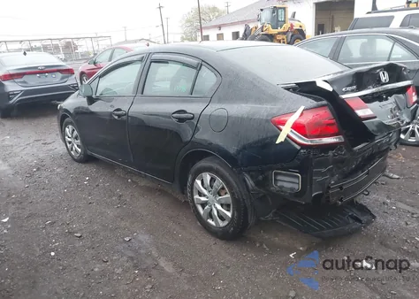 2013 Honda Civic Lx из США, поврежденный, VIN 19XFB2F5XDE218866